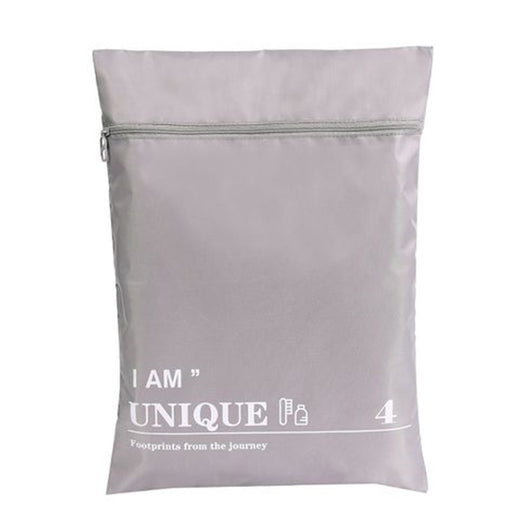 Trade Shop - Set 2 Organizer Viaggio Casa Borsa Impermeabile Organizzatore Valigia Grigio 36x26cm 87710         