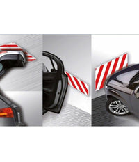 Set 2 Pannelli Adesivi Antiurto Per Garage Box Protezione Paraurti Auto 24x50cm         