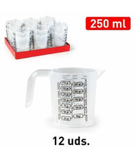 Set 2 Pezzi Caraffa Brocca Plastica Graduata Misurino Dosatore Da 250 Ml 11774         