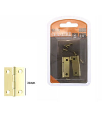 Set 2 Pezzi Cerniere In Ottone Per Porte Mobili Armadi Sportelli Ante 35mm 69037         