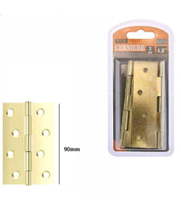 Set 2 Pezzi Cerniere In Ottone Per Porte Mobili Armadi Sportelli Ante 90mm 69041         