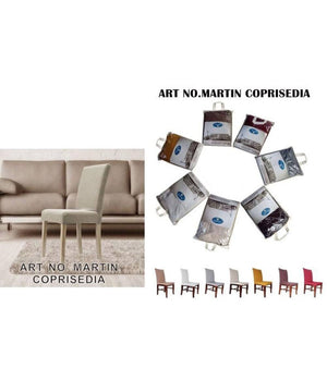 Set 2 Pezzi Coprisedia Con Spalliera Elasticizzati Martin Vari Colori Copertura         