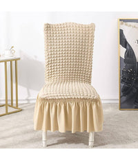 Set 2 Pezzi Coprisedia Volant Spalliera Elasticizzati Eva Vari Colori Copertura         