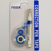 Trade Shop - Set 2 Pezzi Correttore Penna + 2 Pezzi Correttore Nastro C.8482 Bianchetto -