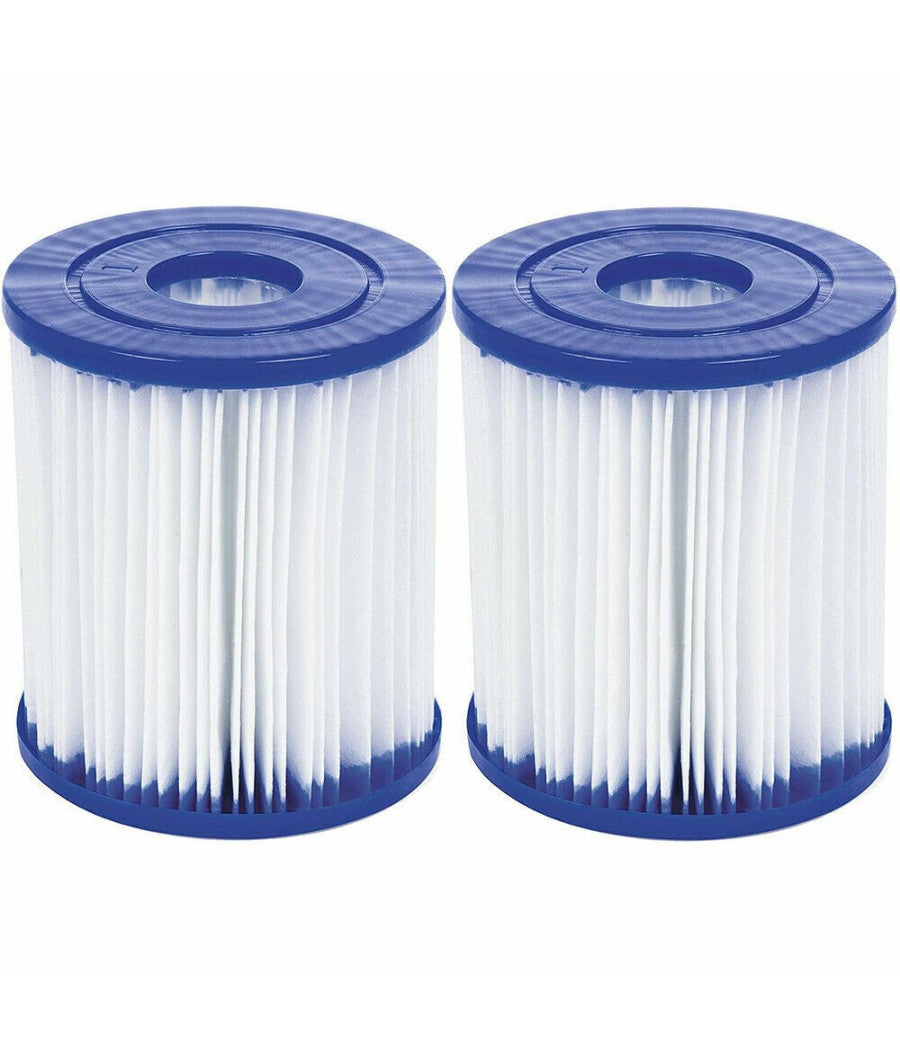 Set 2 Pezzi Filtro A Cartuccia I Per Pompe Da 1.249 Lt/h Ricambio Piscina 58093         