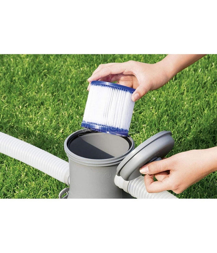 Set 2 Pezzi Filtro A Cartuccia I Per Pompe Da 1.249 Lt/h Ricambio Piscina 58093         