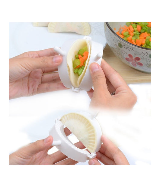 Set 2 Pezzi Forma Formine Per Ravioli E Panzerotti Impasti Plastica Bianco         