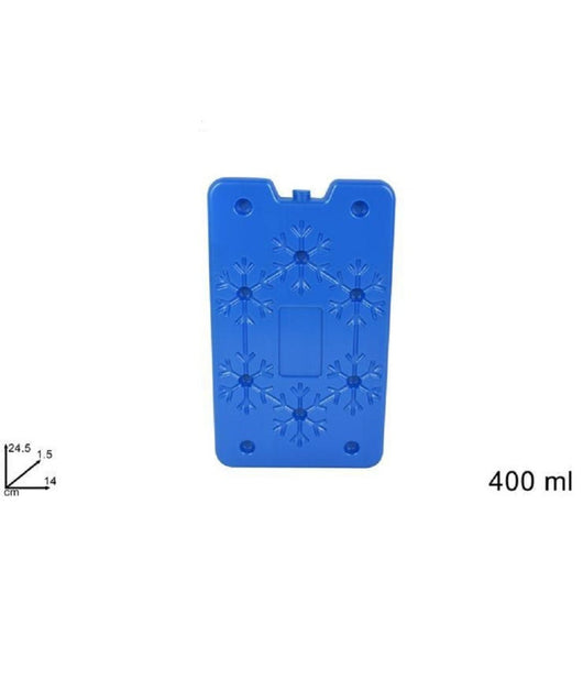 Set 2 Pezzi Freezerino Tavoletta 400ml 24,5x14x1.5cm Ghiaccio Per Borse Termiche         