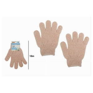 Trade Shop - Set 2 Pezzi Guanti Di Crine Per Doccia Bagno Esfoliante Pelle Corpo Rosa 79721 -