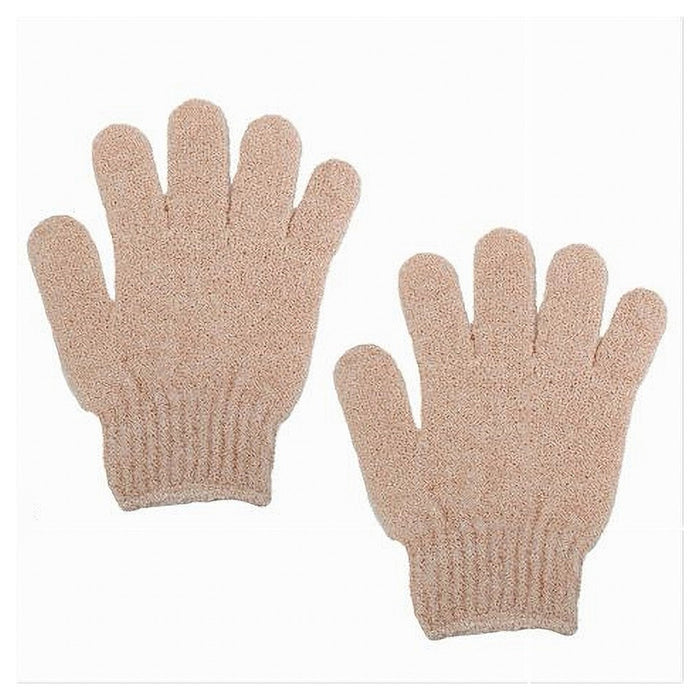 Trade Shop - Set 2 Pezzi Guanti Di Crine Per Doccia Bagno Esfoliante Pelle Corpo Rosa 79721 -