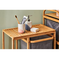 Set 2 Pezzi Joker In Ceramica Amica Rosa/blue 1 Dosasapone Portaspazzolino