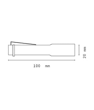 Set 2 Pezzi Mini Torcia Led Tascabile Ottimo Per Escursioni Campeggio Dt-2118         