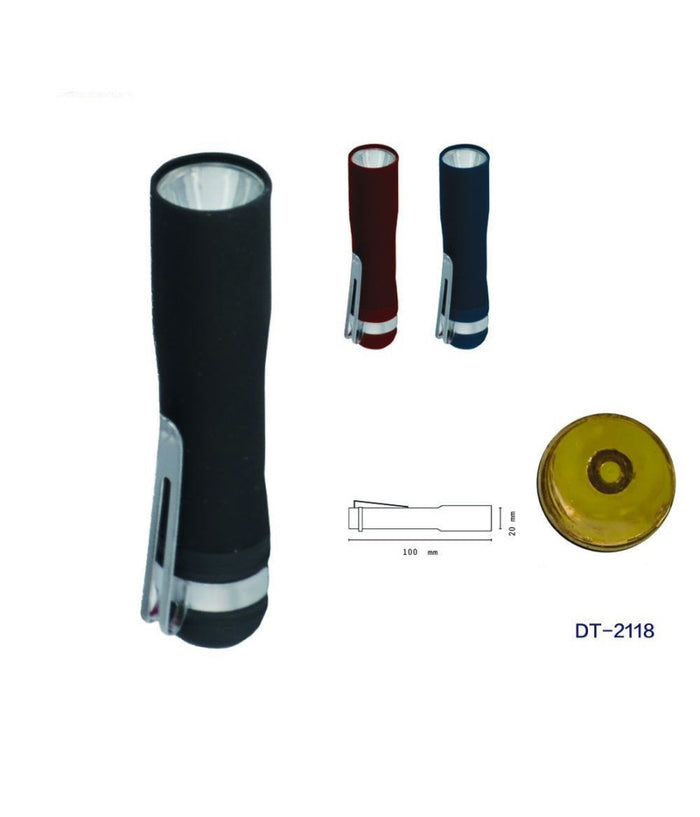 Set 2 Pezzi Mini Torcia Led Tascabile Ottimo Per Escursioni Campeggio Dt-2118         