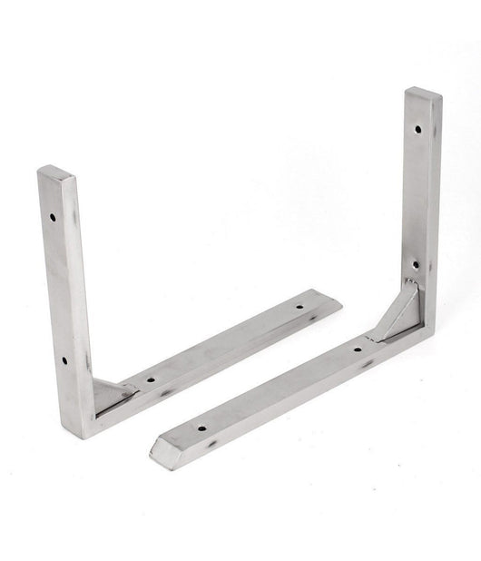 Set 2 Pezzi Reggimensola Supporto Staffa Reggi Mensola In Acciaio Misura 6"         