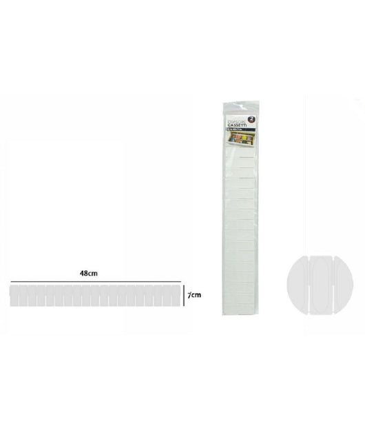 Set 2 Pezzi Separatori Divisori Per Cassetti Armadio In Plastica 48 X 7 Cm 71389         