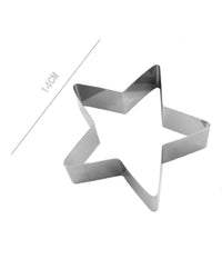 Set 2 Pezzi Stampo Forme Per Dolci Torte Biscotti Stampi Forma Stella 14cm 98941         