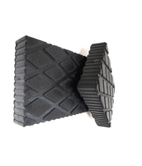 Set 2 Pezzi Tamponi Di Gomma Per Ponti Sollevatori Tampone 16 X 12 X 3.5 Cm         