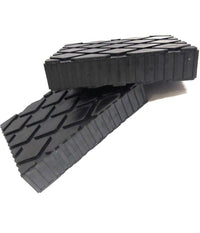 Set 2 Pezzi Tamponi Di Gomma Per Ponti Sollevatori Tampone 16 X 12 X 3.5 Cm         