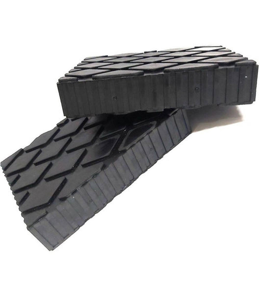Set 2 Pezzi Tamponi Di Gomma Per Ponti Sollevatori Tampone 16 X 12 X 3.5 Cm         