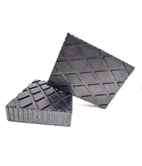 Set 2 Pezzi Tamponi Di Gomma Per Ponti Sollevatori Tampone 16 X 12 X 3.5 Cm         