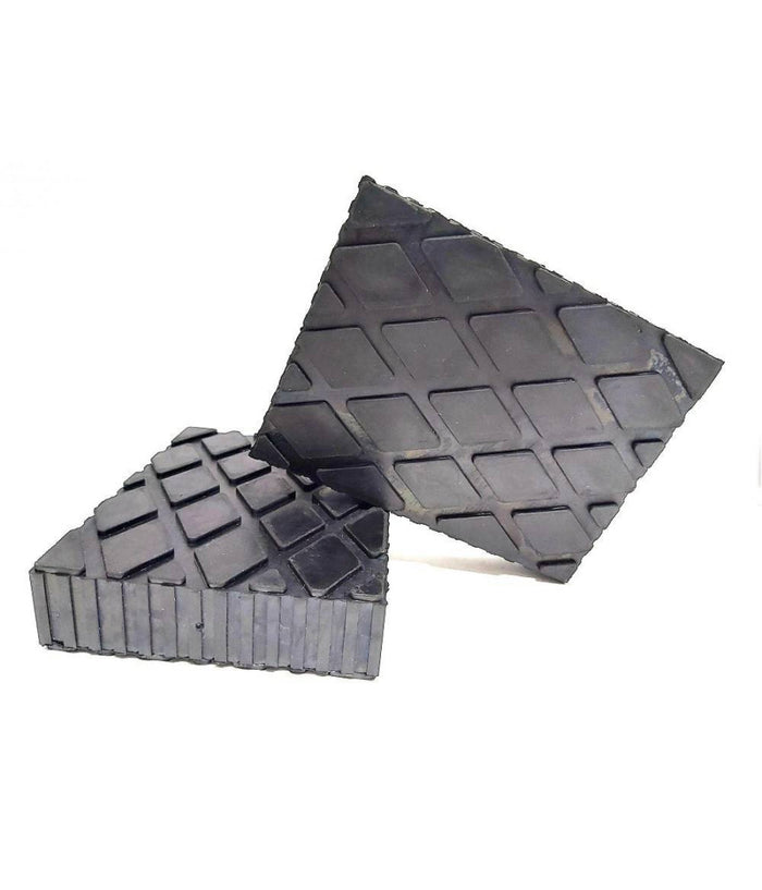 Set 2 Pezzi Tamponi Di Gomma Per Ponti Sollevatori Tampone 16 X 12 X 3.5 Cm         