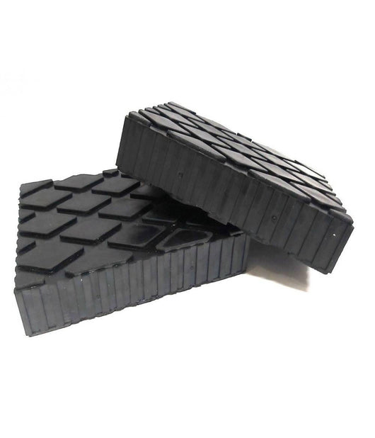 Set 2 Pezzi Tamponi In Gomma Per Ponti Sollevatori Tampone 16 X 12 X 5 Cm         