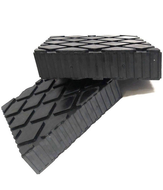 Set 2 Pezzi Tamponi In Gomma Per Ponti Sollevatori Tampone 16 X 12 X 5 Cm         