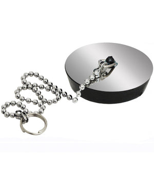 Set 2 Pezzi Tappo Tappi Lavandino 5 Cm Con Catenella Lavello Lavanderia         