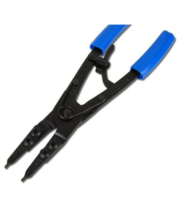 Set 2 Pinze Con Punte Intercambiabili Per Anelli Seeger Interni Esterni A.07210         