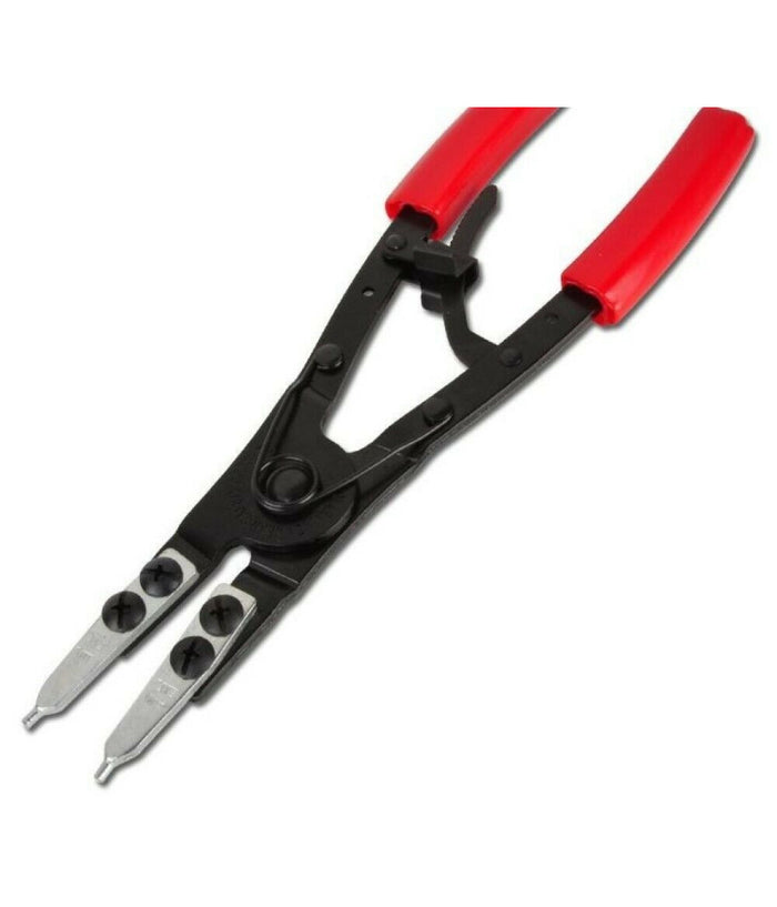 Set 2 Pinze Con Punte Intercambiabili Per Anelli Seeger Interni Esterni A.07210         