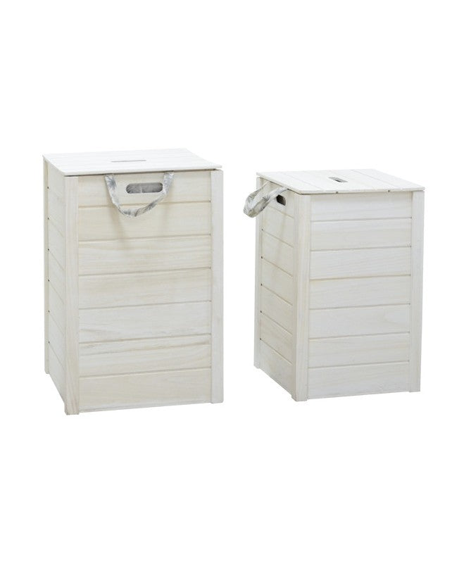 SET 2 PORTABIANCHERIA FOGLIE GRIGIE