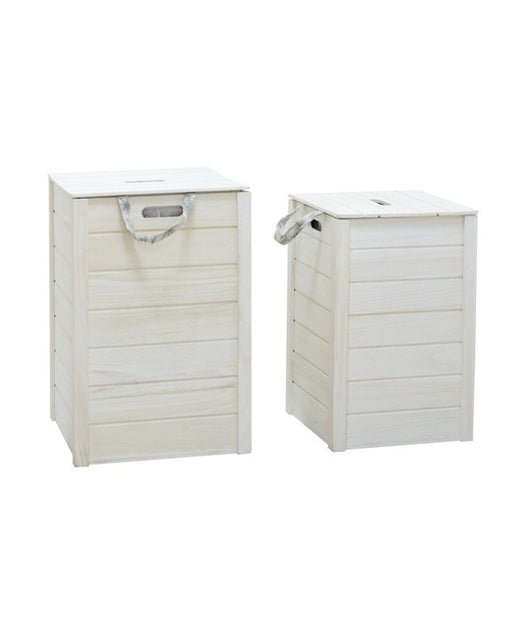 SET 2 PORTABIANCHERIA FOGLIE GRIGIE