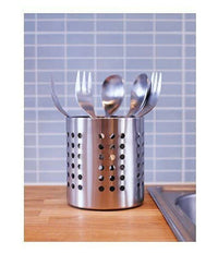 Set 2 Portaposate Forato Acciaio Scolaposate Da Cucina Portautensili Organizer         