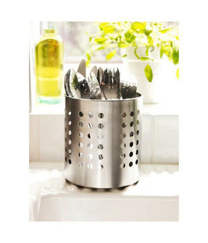 Set 2 Portaposate Forato Acciaio Scolaposate Da Cucina Portautensili Organizer         