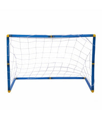 Set 2 Porte Con Reti Da Calcio 79x50x43 Cm Per Bambini Uso Esterno Con Accessori         