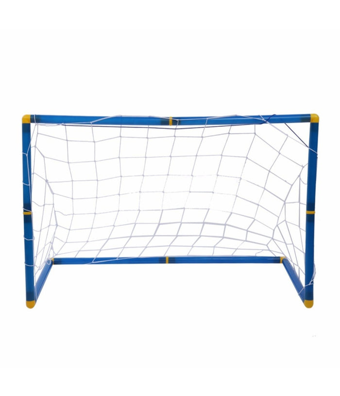Set 2 Porte Con Reti Da Calcio 79x50x43 Cm Per Bambini Uso Esterno Con Accessori         