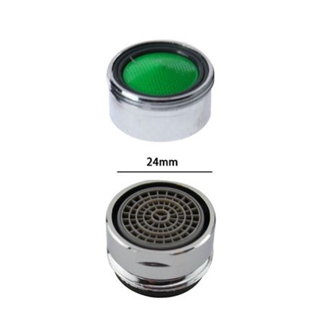Trade Shop - Set 2 Pz Aeratore Filtro Per Rubinetto In Ottone M24 Rompigetto Tappo 24 Mm 69171         