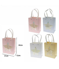 Set 2 Pz Buste Borsa Da Regalo Con Stella 44 X 31 X 12cm 69940 Varie Colorazioni         