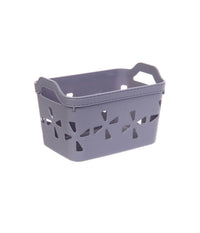 Set 2 Pz Cesto Portaoggetti Cestino Porta Tutto Con Maniglie 18,5x12x12 Cm 10723         