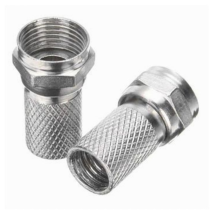 Set 2 Pz Connettore Antenna Coax A Vite Per Satellitare Tv Cavo Coassiale C-093         