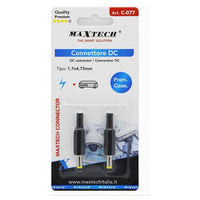 Set 2 Pz Connettore Spina Maschio Dc 1,7x4,75 Mm Adattatore Alimentazione C-077         