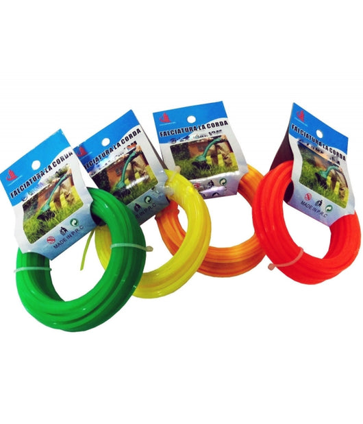 Set 2 Pz. Corde Corda Filo Falciatrice Elettrica O A Motore â¦° 2.7 Mm X 15 Mt Taglia Erba Siepe         