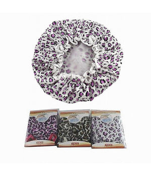 Set 2 Pz Cuffia Doccia Bagno Elastico Fantasia Animalier Protegge Capelli 10041         