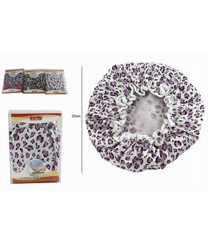 Set 2 Pz Cuffia Doccia Bagno Elastico Fantasia Animalier Protegge Capelli 10041         