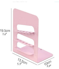 Set 2 Pz Fermalibri In Metallo Con Portapenne Regolabili Libri Supporto Libreria         