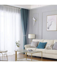 Set 2 Pz Fermatende Magnetici Per Tenda Moderno Fibbia Intrecciata Colore Grigio         