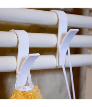 Set 2 Pz Ganci Per Termoarredo Bagno Appendini Portasciugamani Radiatore 87004         