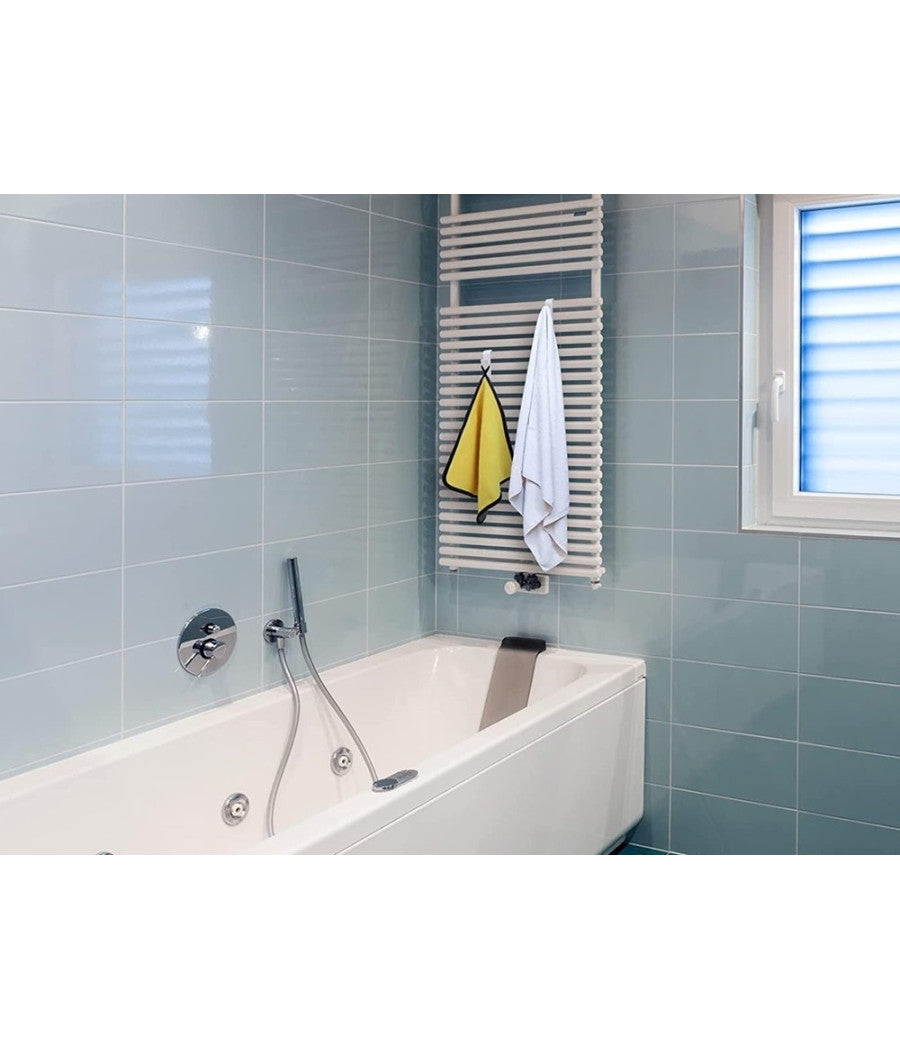 Set 2 Pz Ganci Per Termoarredo Bagno Appendini Portasciugamani Radiatore 87004         