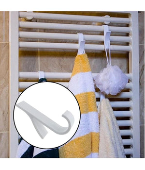 Set 2 Pz Ganci Per Termoarredo Bagno Appendini Portasciugamani Radiatore 87004         