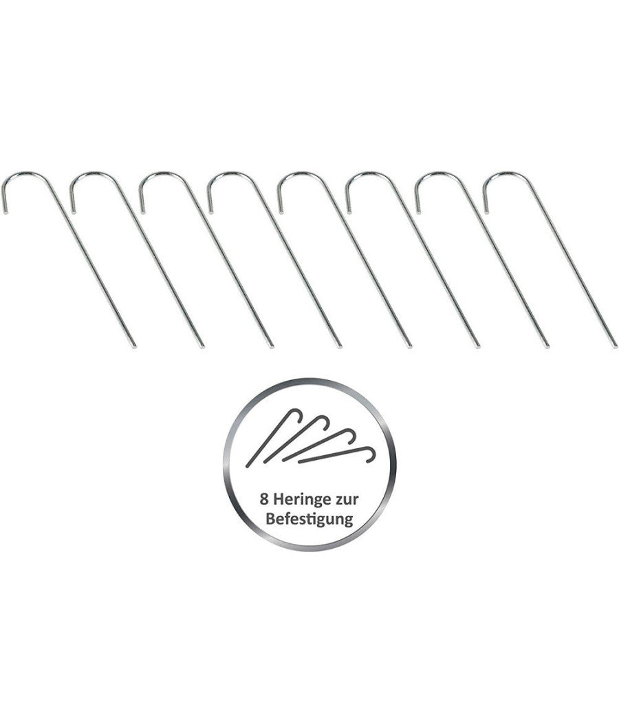 Set 2 Pz Mini Porte Da Calcio 91,5x61x48cm Con Palla Pompa 8 Picchetti Fissaggio         